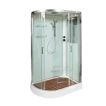 Душевая кабина AvaCan A102R 120x80 стекло прозрачное, профиль хром, правая