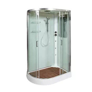 Душевая кабина AvaCan A102RGM 120x80 стекло прозрачное, профиль хром, правая