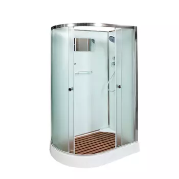 Душевая кабина AvaCan D102R 120x80 стекло матовое, профиль хром, правая