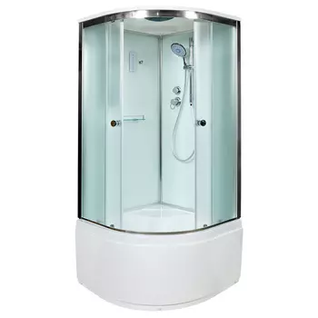 Душевая кабина AvaCan D10SEL 100x100 стекло матовое, профиль хром