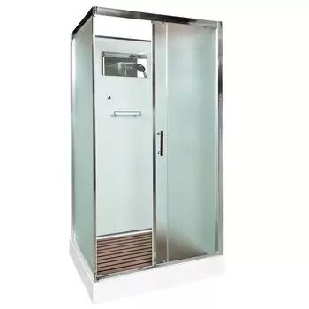 Душевая кабина AvaCan D119 110x90 стекло матовое, профиль хром