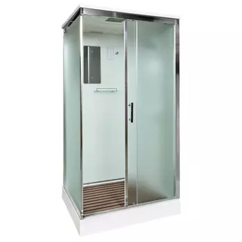 Душевая кабина AvaCan D119SEL 110x90 стекло матовое, профиль хром