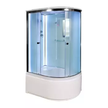 Душевая кабина AvaCan D120SLLED 120x80 стекло матовое, профиль хром, левая