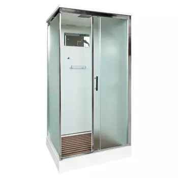 Душевая кабина AvaCan D129S 120x90 стекло матовое, профиль хром