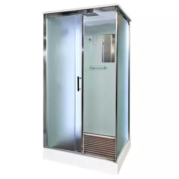 Душевая кабина AvaCan D129SLED 120x90 стекло матовое, профиль хром