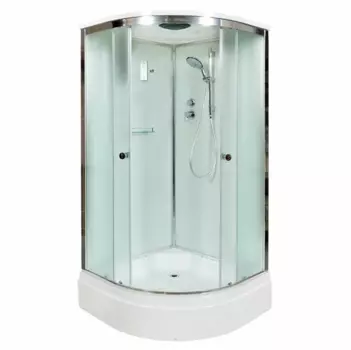 Душевая кабина AvaCan D278SEL 80x80 стекло матовое, профиль хром