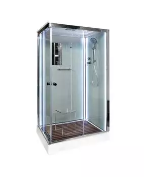 Душевая кабина AvaCan K402SLED 120x90 стекло прозрачное, профиль хром