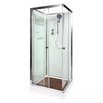 Душевая кабина AvaCan K409 90x90 стекло прозрачное, профиль хром