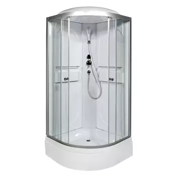 Душевая кабина AvaCan L510 100x100 стекло прозрачное, профиль хром