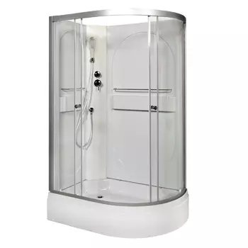 Душевая кабина AvaCan L520LN 120x80 стекло прозрачное, профиль хром, левая