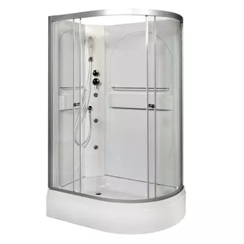 Душевая кабина AvaCan L520LNGM 120x80 стекло прозрачное, профиль хром, левая