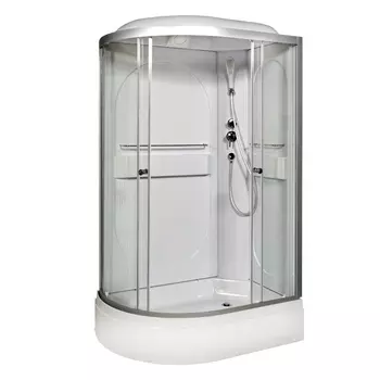 Душевая кабина AvaCan L520R 120x80 стекло прозрачное, профиль хром, правая