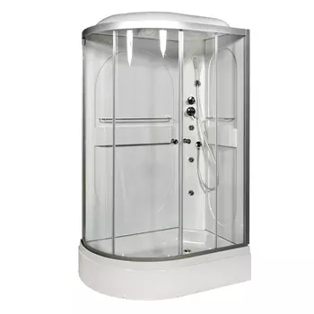 Душевая кабина AvaCan L520RGM 120x80 стекло прозрачное, профиль хром, правая