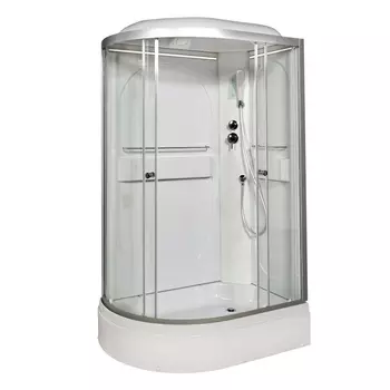 Душевая кабина AvaCan L520RLED 120x80 стекло прозрачное, профиль хром, правая