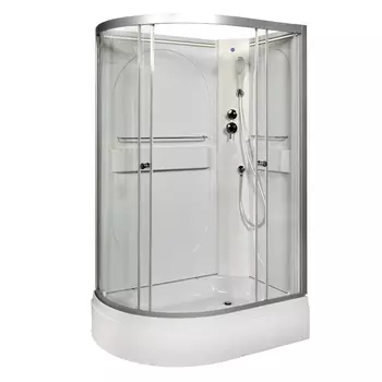 Душевая кабина AvaCan L520RNLED 120x80 стекло прозрачное, профиль хром, правая