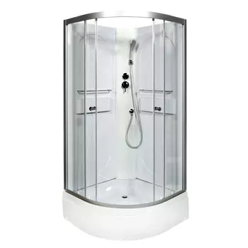 Душевая кабина AvaCan L590N 90x90 стекло прозрачное, профиль хром