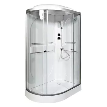 Душевая кабина AvaCan L602REL 120x80 стекло прозрачное, профиль хром, правая