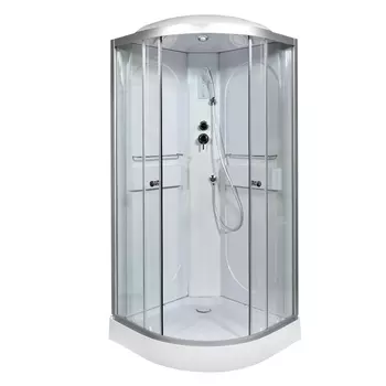 Душевая кабина AvaCan L608EL 80x80 стекло прозрачное, профиль хром