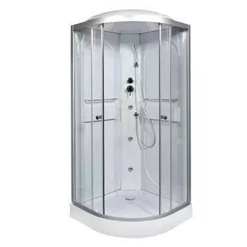 Душевая кабина AvaCan L608GM 80x80 стекло прозрачное, профиль хром