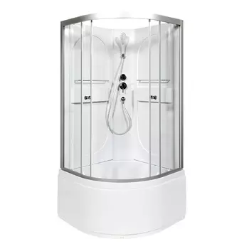 Душевая кабина AvaCan L610N 100x100 стекло прозрачное, профиль хром