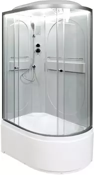 Душевая кабина AvaCan L620LLED 120x80 стекло прозрачное, профиль хром, левая