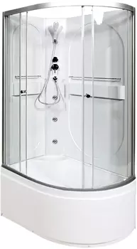 Душевая кабина AvaCan L620LNGM 120x80 стекло прозрачное, профиль хром, левая