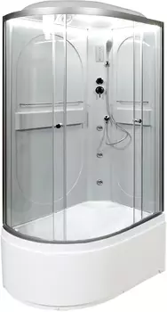 Душевая кабина AvaCan L620RLED+GM 120x80 стекло прозрачное, профиль хром, правая