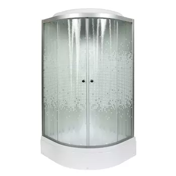 Душевая кабина AvaCan L710EL 100x100 стекло мозаика, профиль хром