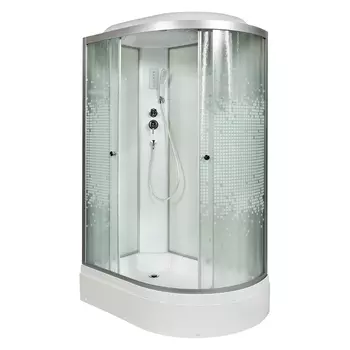 Душевая кабина AvaCan L720LEL 120x80 стекло мозаика, профиль хром, левая