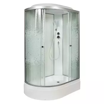 Душевая кабина AvaCan L720REL 120x80 стекло мозаика, профиль хром, правая