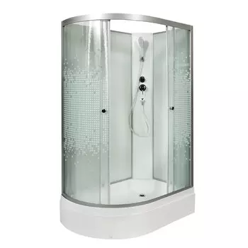 Душевая кабина AvaCan L720RN 120x80 стекло мозаика, профиль хром, правая