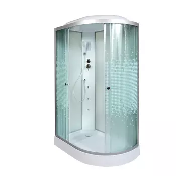 Душевая кабина AvaCan L902LGM+EL 120x80 стекло мозаика, профиль хром, левая