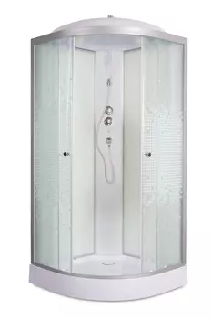 Душевая кабина AvaCan L909 90x90 стекло с рисунком, профиль хром