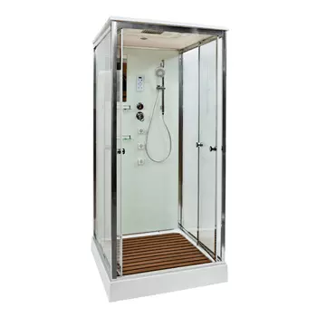 Душевая кабина AvaCan V1015 100x100 стекло прозрачное, профиль хром