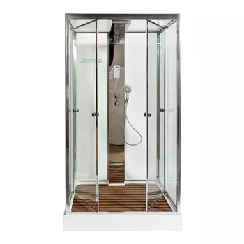 Душевая кабина AvaCan Z122 120x90 стекло прозрачное, профиль хром