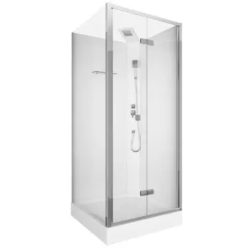 Душевая кабина Ceruttispa Bella Bella T 90x90 см, без крыши профиль хром