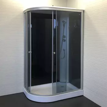 Душевая кабина Comforty 120x80 301R стекло тонированное, профиль хром, правая