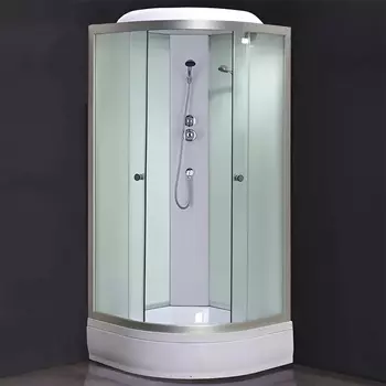 Душевая кабина Comforty 90х90 307WG стекло крезет, профиль хром