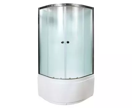 Душевая кабина Deto D D10 100х100 стекло матовое, профиль хром