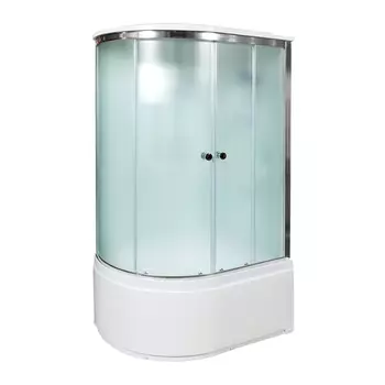 Душевая кабина Deto D D120S R стандартная 120x80 стекло матовое, профиль хром