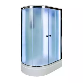 Душевая кабина DTO D D272S LED R 120x80 стекло матовое, профиль хром