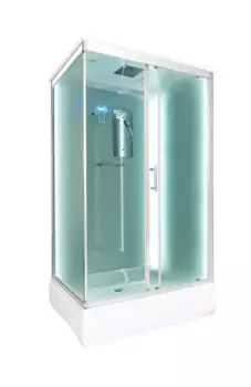 Душевая кабина DTO D 229S LED 120x90 стекло матовое, профиль глянцевый хром