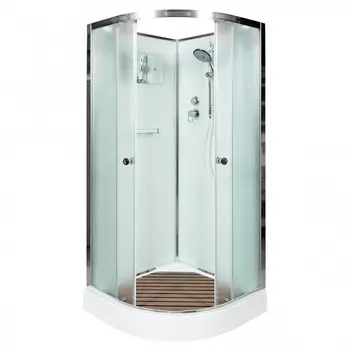 Душевая кабина DTO D D08 80х80 стекло матовое, профиль хром