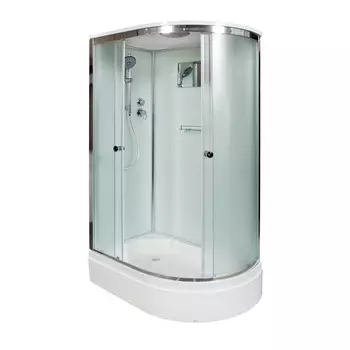 Душевая кабина DTO D D272S L 120x80 стекло матовое, профиль хром