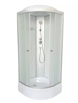 Душевая кабина DTO LM 100x100 LM710 стекло матовое, профиль матовый хром