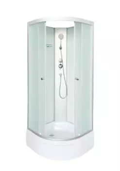 Душевая кабина DTO LM 100x100 LM710N стекло матовое, профиль матовый хром