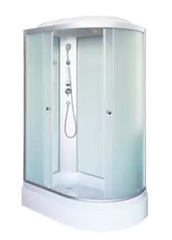 Душевая кабина DTO LM 120x80 LM720LELM левая, стекло матовое, профиль матовый хром