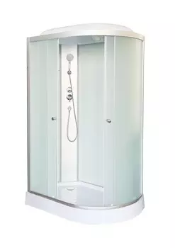 Душевая кабина DTO LM 120x80 LM902L левая, стекло матовое, профиль матовый хром