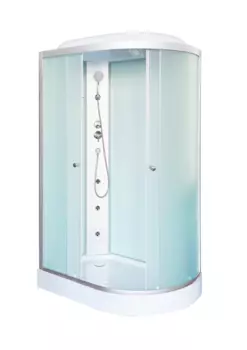 Душевая кабина DTO LM 120x80 LM902LGM левая, стекло матовое, профиль матовый хром