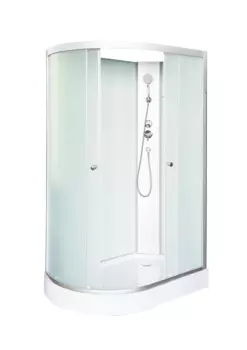 Душевая кабина DTO LM 120x80 LM902RN правая, стекло матовое, профиль матовый хром